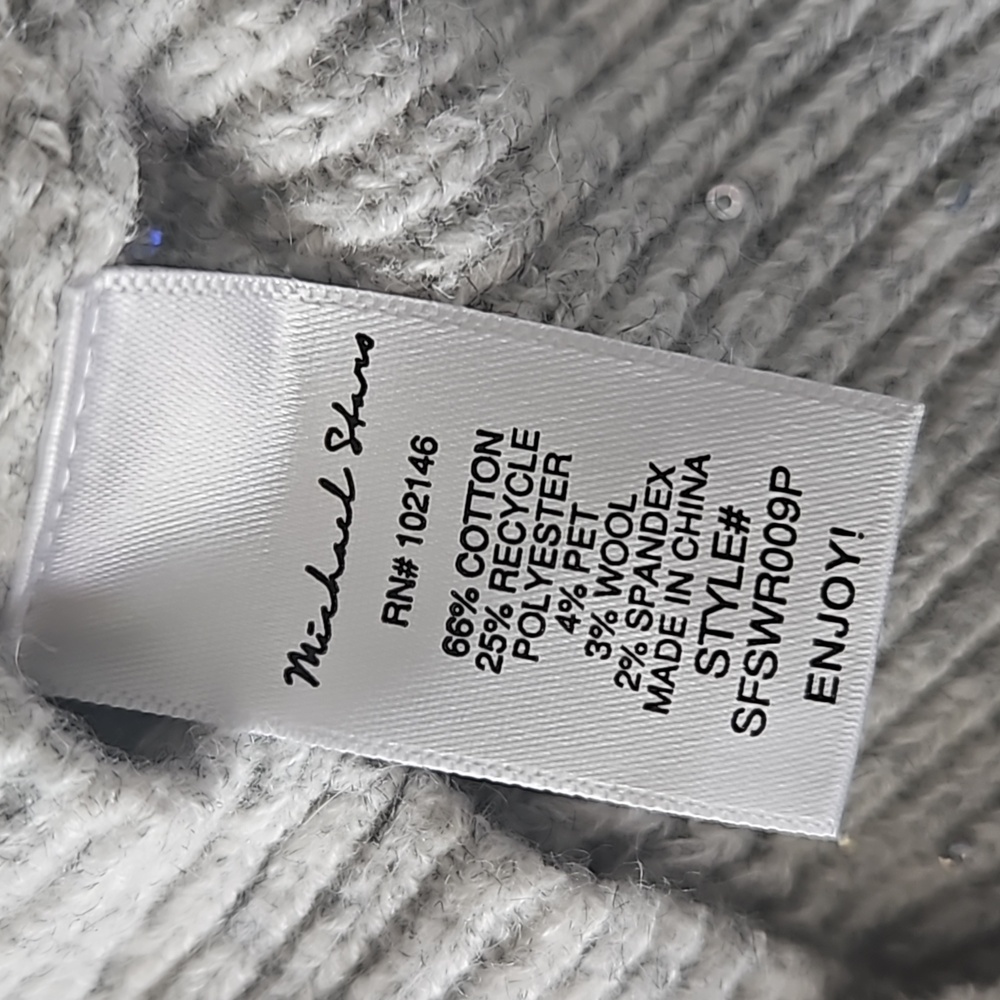 Michael Stars ,NWOT, Laurel Surplice Sequins Sweater,SP - Picture 9 of 10